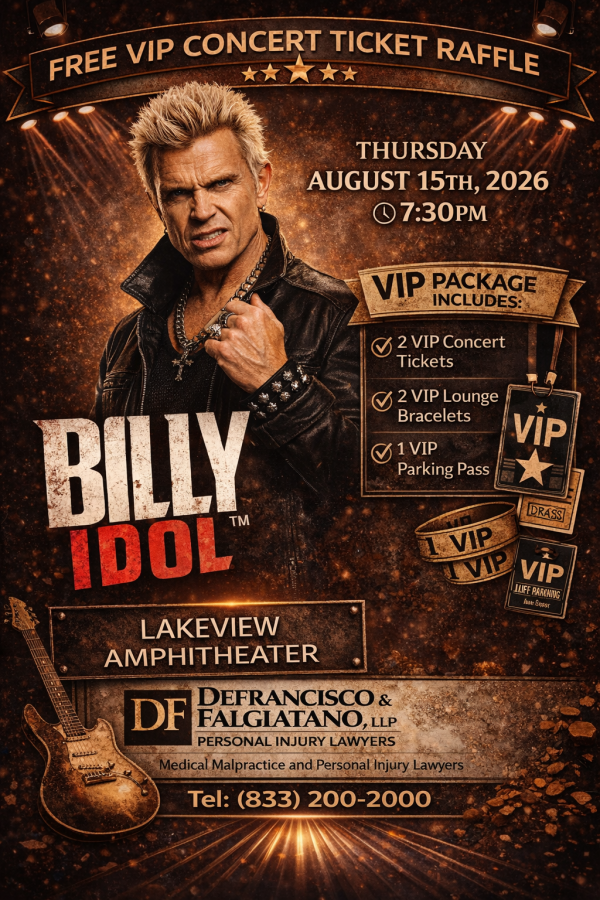 DeFrancisco & Falgiatano Personal Injury Lawyers are once again raffling off free concert tickets. Simply enter your contact information below. Winners will be posted on here and our Facebook page. Thank you! - Free Giveaway