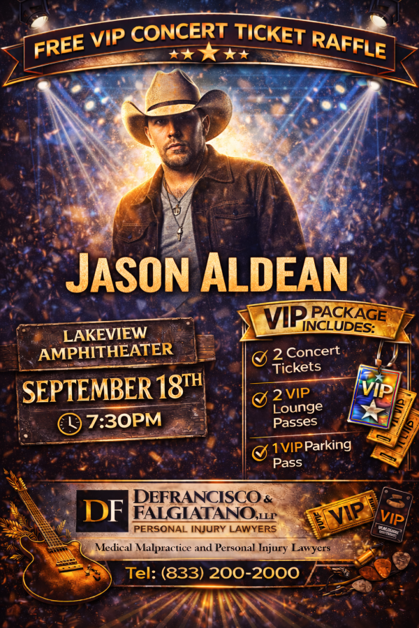 DeFrancisco & Falgiatano Personal Injury Lawyers are once again raffling off free concert tickets. Simply enter your contact information below. Winners will be posted on here and our Facebook page. Thank you! - Free Giveaway