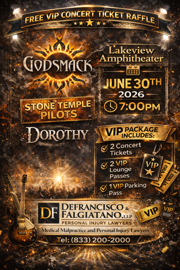 DeFrancisco & Falgiatano Personal Injury Lawyers are once again raffling off free concert tickets. Simply enter your contact information below. Winners will be posted on here and our Facebook page. Thank you! - Free Giveaway