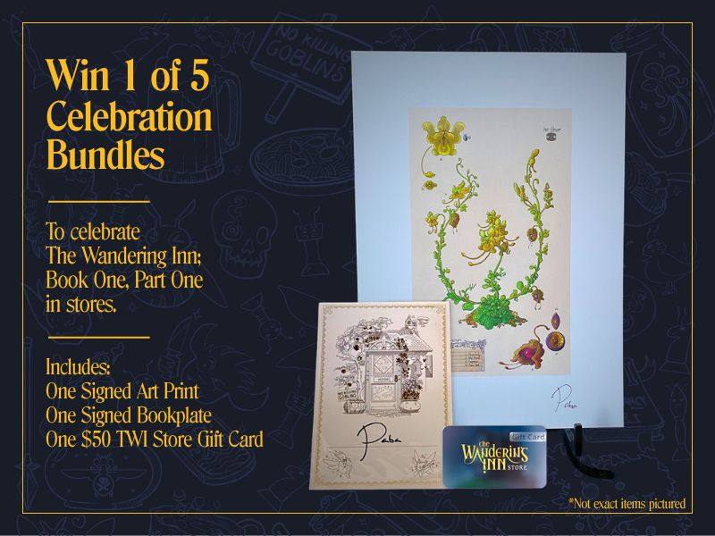 The Wandering Inn is in Print Celebration Giveaway