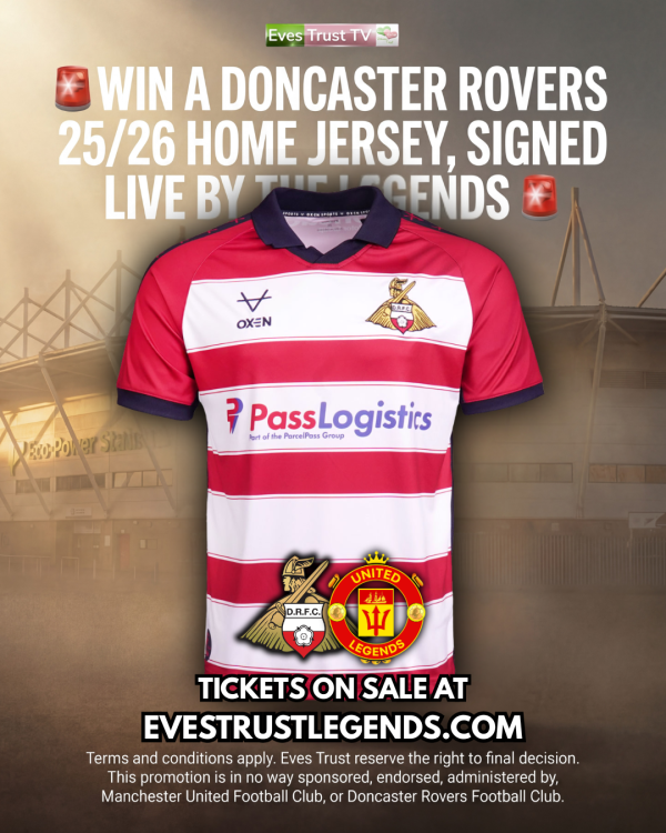 WIN A SIGNED DONCASTER ROVERS 25-26 HOME SHIRT - Free Giveaway