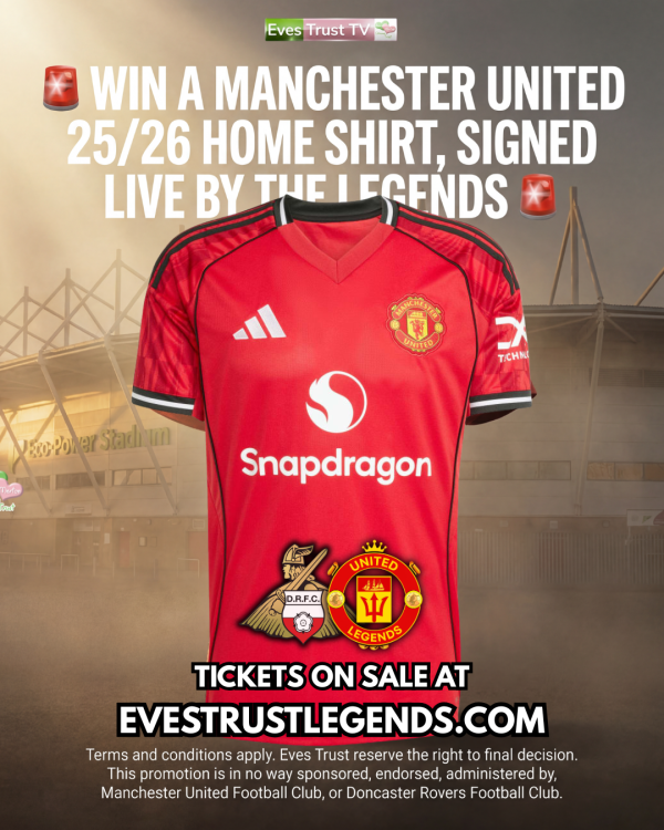 WIN A MANCHESTER UNITED 25/26 HOME SHIRT, SIGNED LIVE BY THE LEGENDS - Free Giveaway