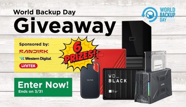 World Backup Day Giveaway - Free Giveaway
