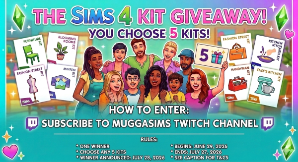 SUBSCRIBER BUNDLE IS BACK!: THE SIMS 4: "YOUR CHOICE" 5-KIT GIVEAWAY! - Free Giveaway