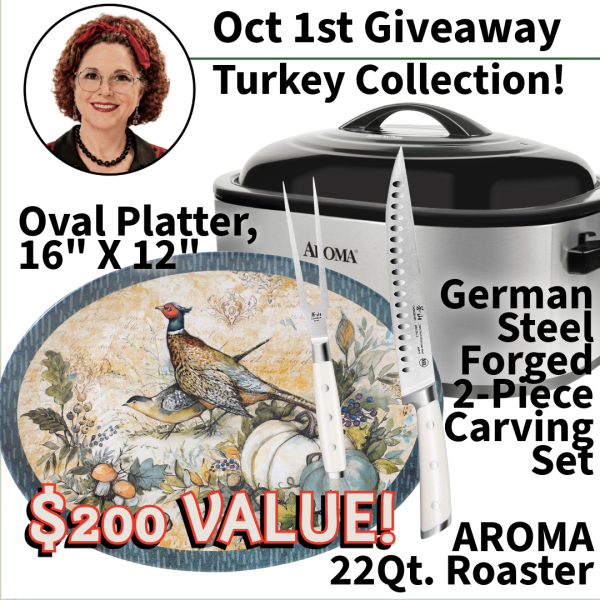 October 1st Giveaway - Turkey Collection - Collard Valley Cooks - Free Giveaway
