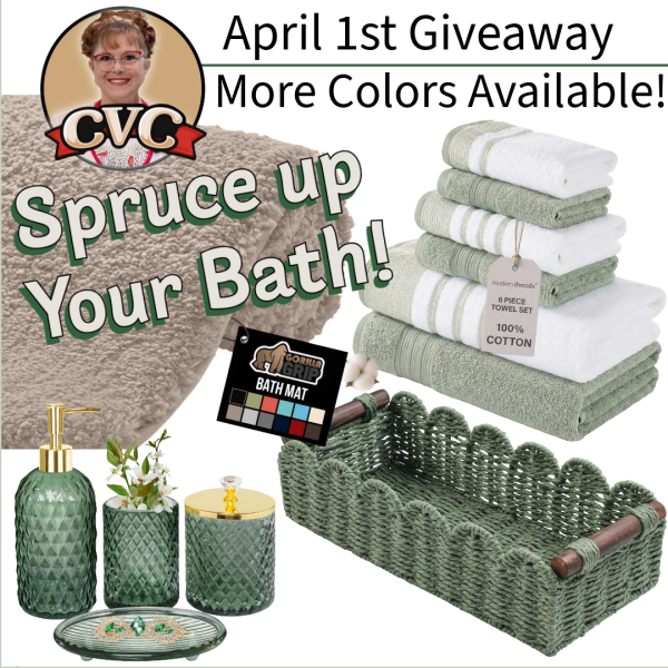 April 1st Giveaway: Spruce Up Your Bath! - Free Giveaway