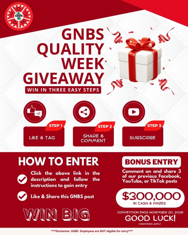 GNBS NATIONAL QUALITY WEEK | LIKE & SHARE PROMO 2026 - Free Giveaway