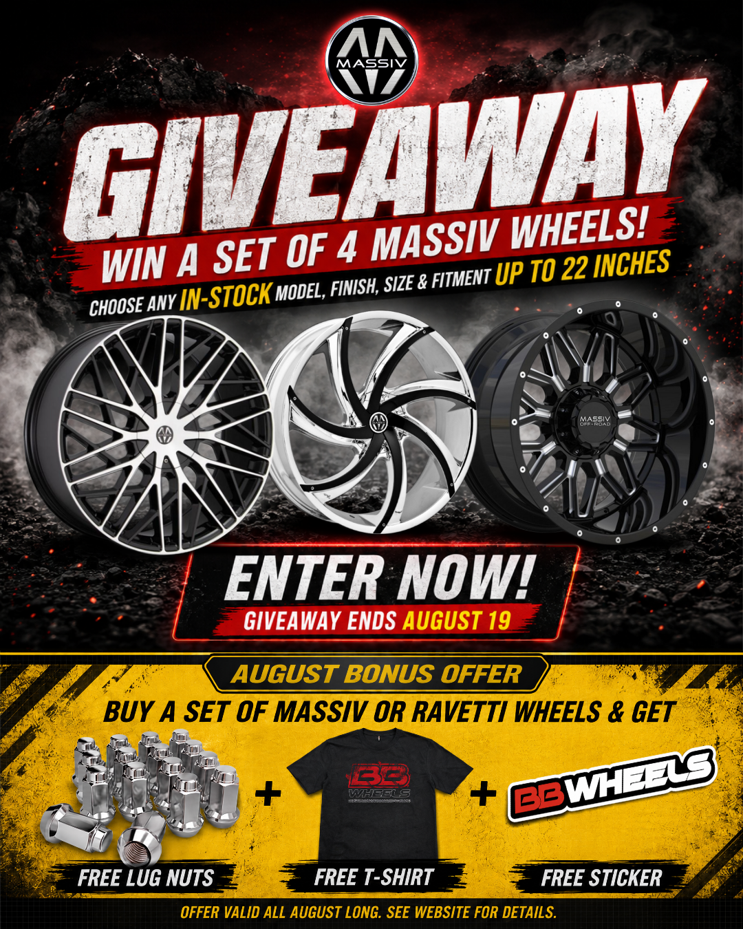 BB Wheels x Massiv Wheels Giveaway