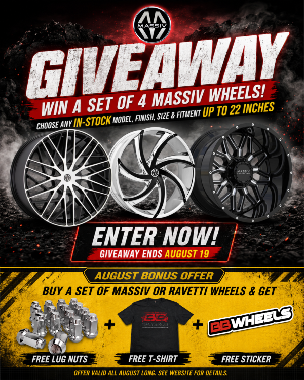 BB Wheels x Massiv Wheels Giveaway - Free Giveaway