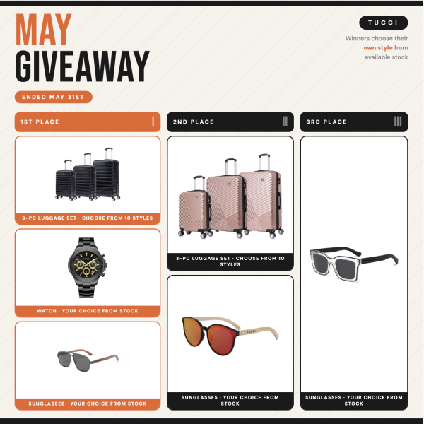 TUCCI May Giveaway - Free Giveaway