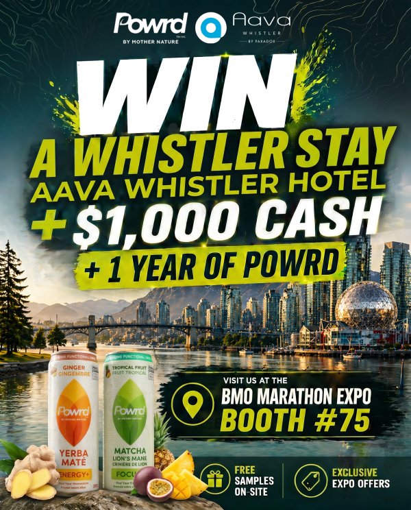 Win a Whistler Stay (Aava Hotel) + $1,000 Cash + 1 Year of Powrd (Valued at $5,000) - Free Giveaway