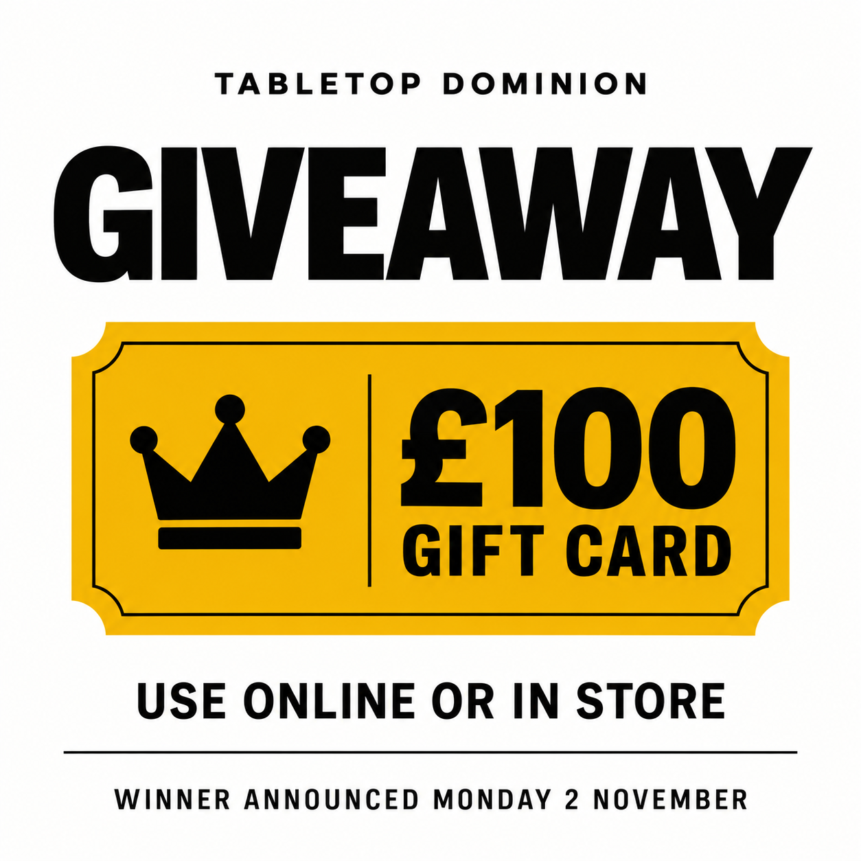 Tabletop Dominion | MCM Comicon Giveaway!