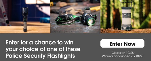 Pick Your Prize Fall Flashlight Giveaway - Over $140 in prizes - Free Giveaway