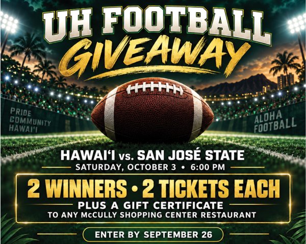 UH FOOTBALL TICKET GIVEAWAY - Free Giveaway