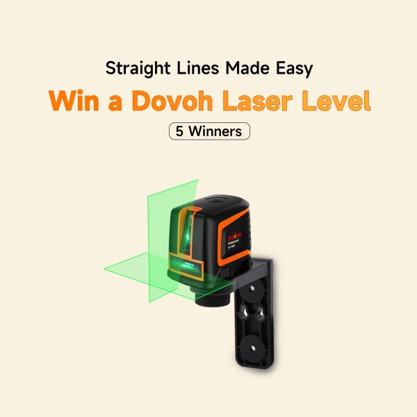 US Giveaway: 5 Dovoh C2-120G Laser Levels (MSRP $59.99) - Free Giveaway