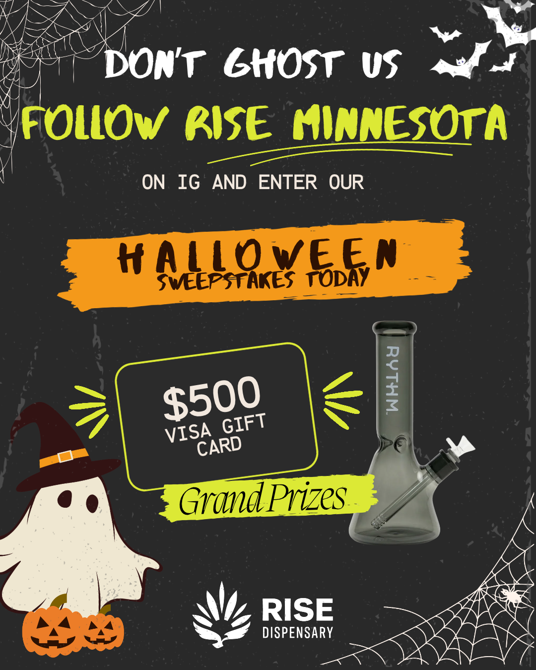 RISE Dispensaries MN Halloween Sweepstakes
