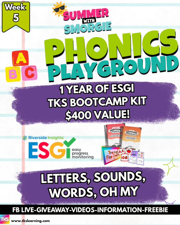 SUMMER WITH SMORGIE WEEK 5: TKS BOOTCAMP KIT AND 1 YEAR OF ESGI! - Free Giveaway