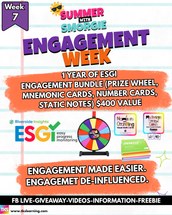 SUMMER WITH SMORGIE WEEK : ENGAGEMENT BUNDLE AND 1 YEAR OF ESGI! - Free Giveaway