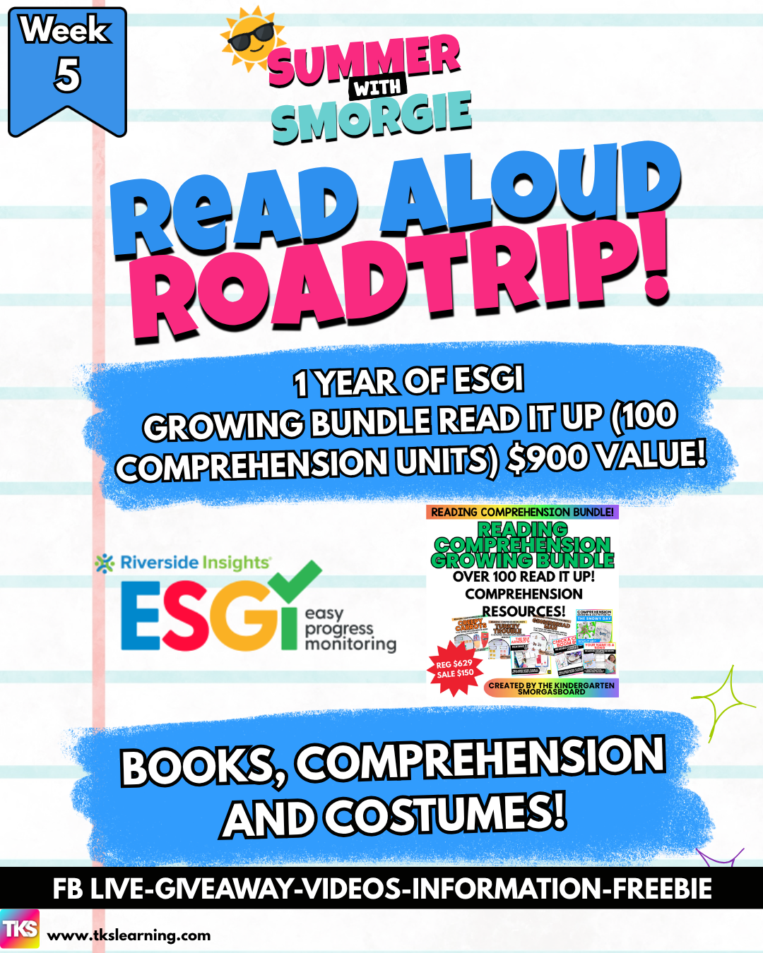 Summer with Smorgie Week 6: 100+ Comprehension Units and 1 Year of ESGI