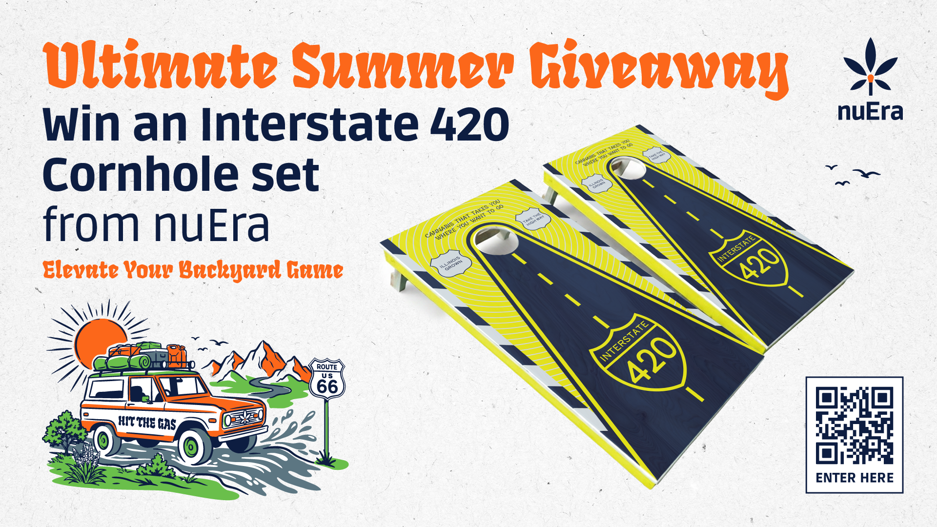 Win an Interstate 420 Cornhole Set from nuEra