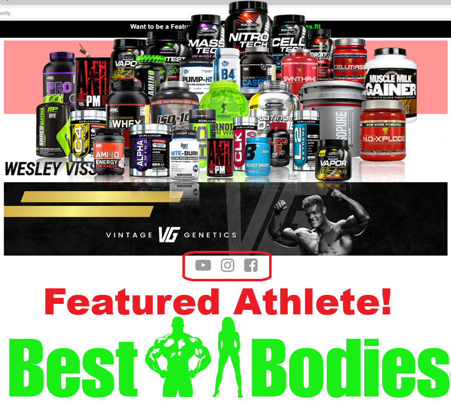 Supplements Giveaway + Featured Athlete Spotlight (May - July)!!