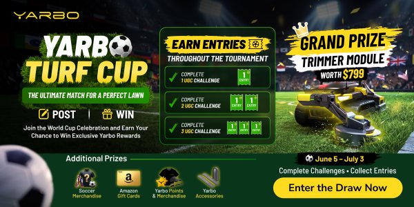 Yarbo Turf Cup: The Ultimate Match for a Perfect Lawn. - Free Giveaway