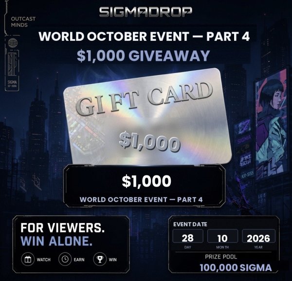 World October Event — Part 4 - Free Giveaway