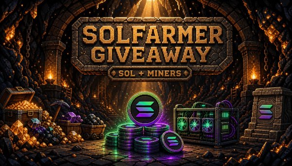 SolFarmer 100 SOL Giveaway — Win Real Solana + Legendary Miners - Free Giveaway
