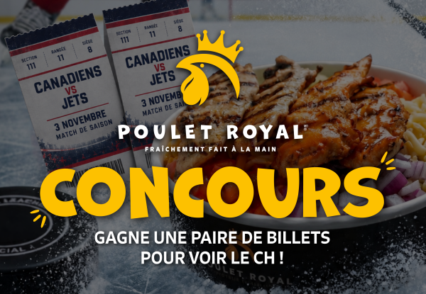 Gagne une paire de billet pour les Canadiens au Centre Bell! - Free Giveaway