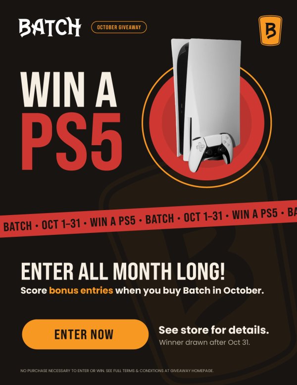 Batch PS5 Giveaway - Free Giveaway