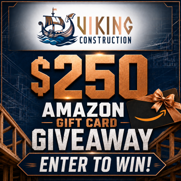Viking Construction Amazon Gift Card Giveaway! - Free Giveaway