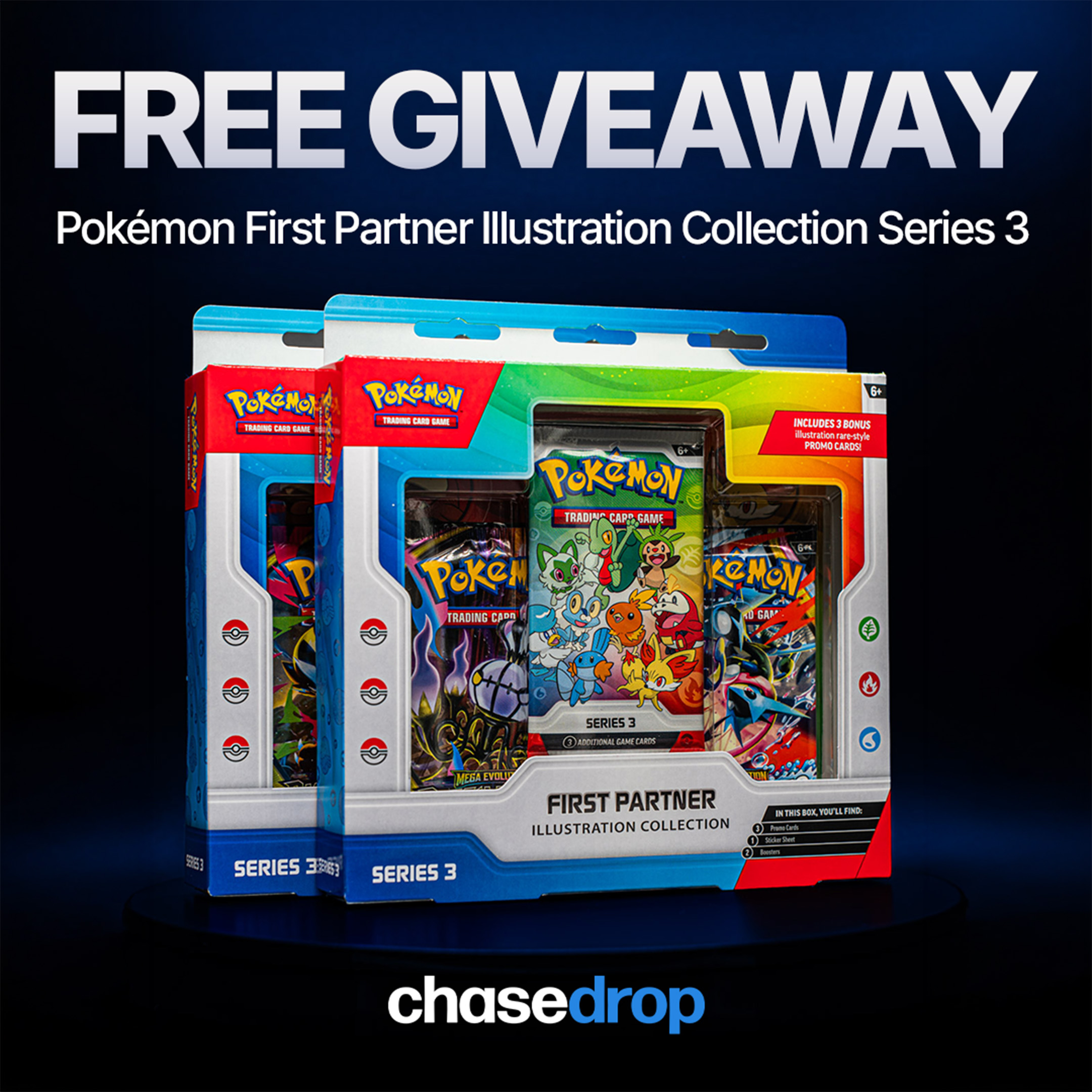 WIN 1 OF 2 Pokémon TCG First Partner Illustration Collections!