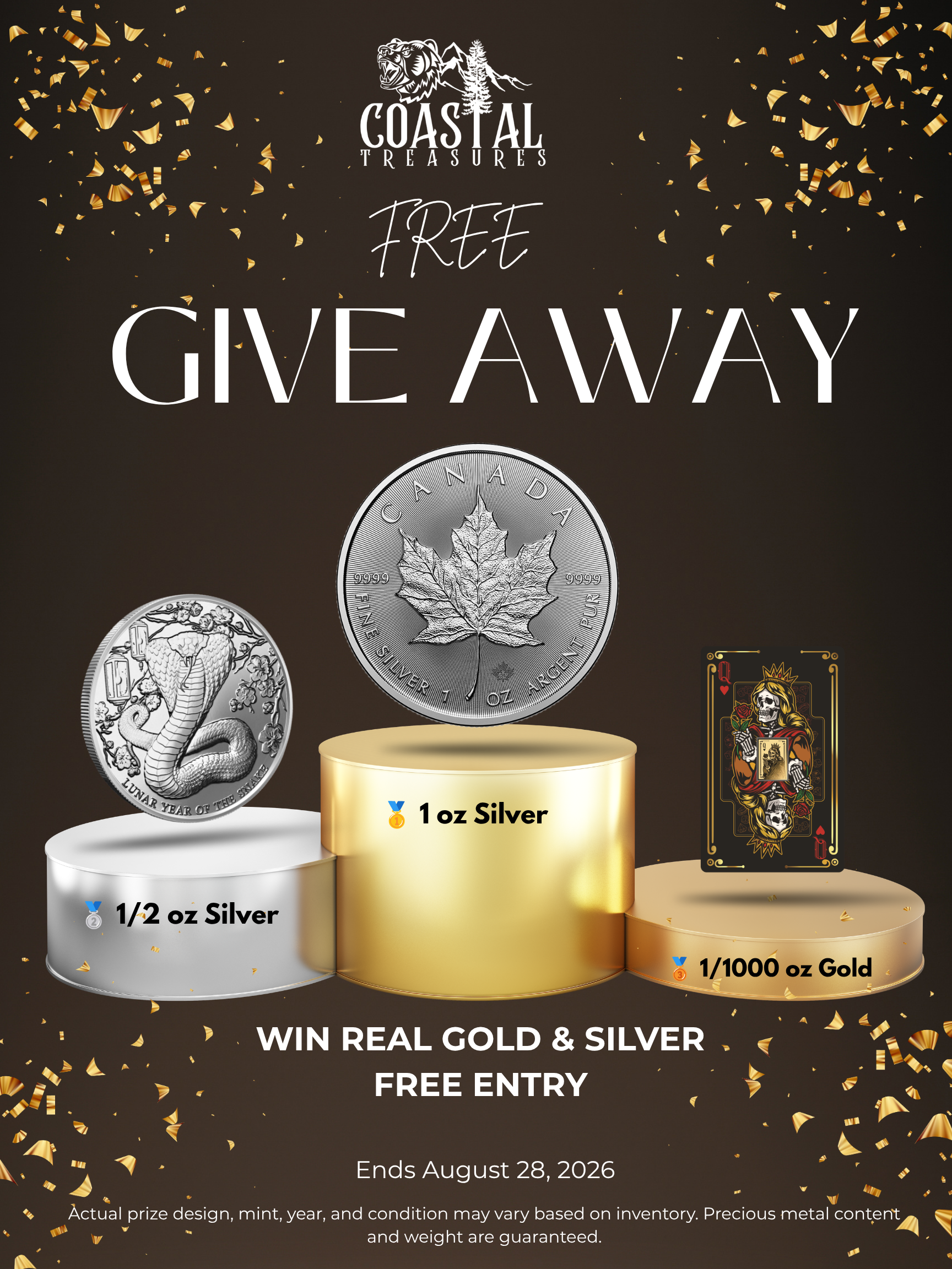 Coastal Treasures Silver Giveaway – Win Gold & Silver!