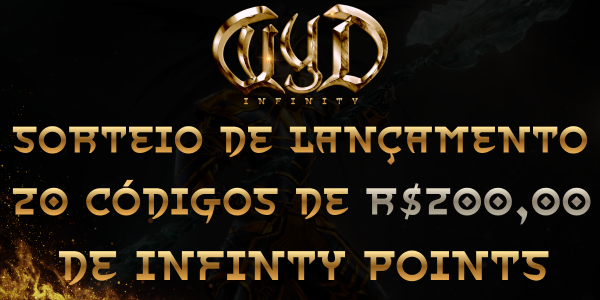 WYD Infinity — Sorteio de Lançamento - Free Giveaway