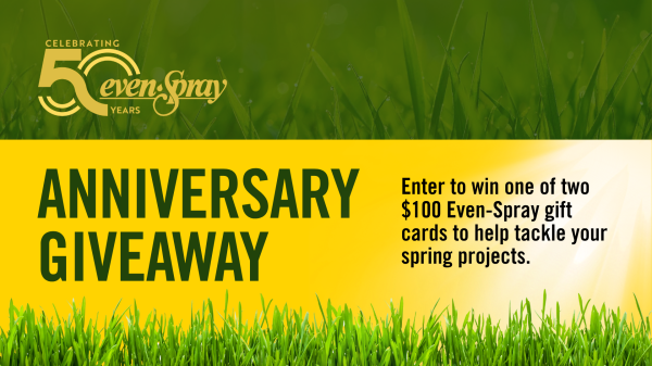50 Years of Supporting Your Summer Projects – Even-Spray Giveaway - Free Giveaway