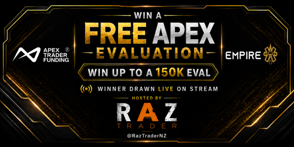 RAZ Trader x Empire Crypto Trading – Win a FREE APEX Standard Evaluation Account | Any Size - Free Giveaway